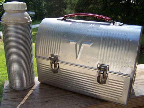 antique metal thermos lunch box|old collectible metal lunch boxes.